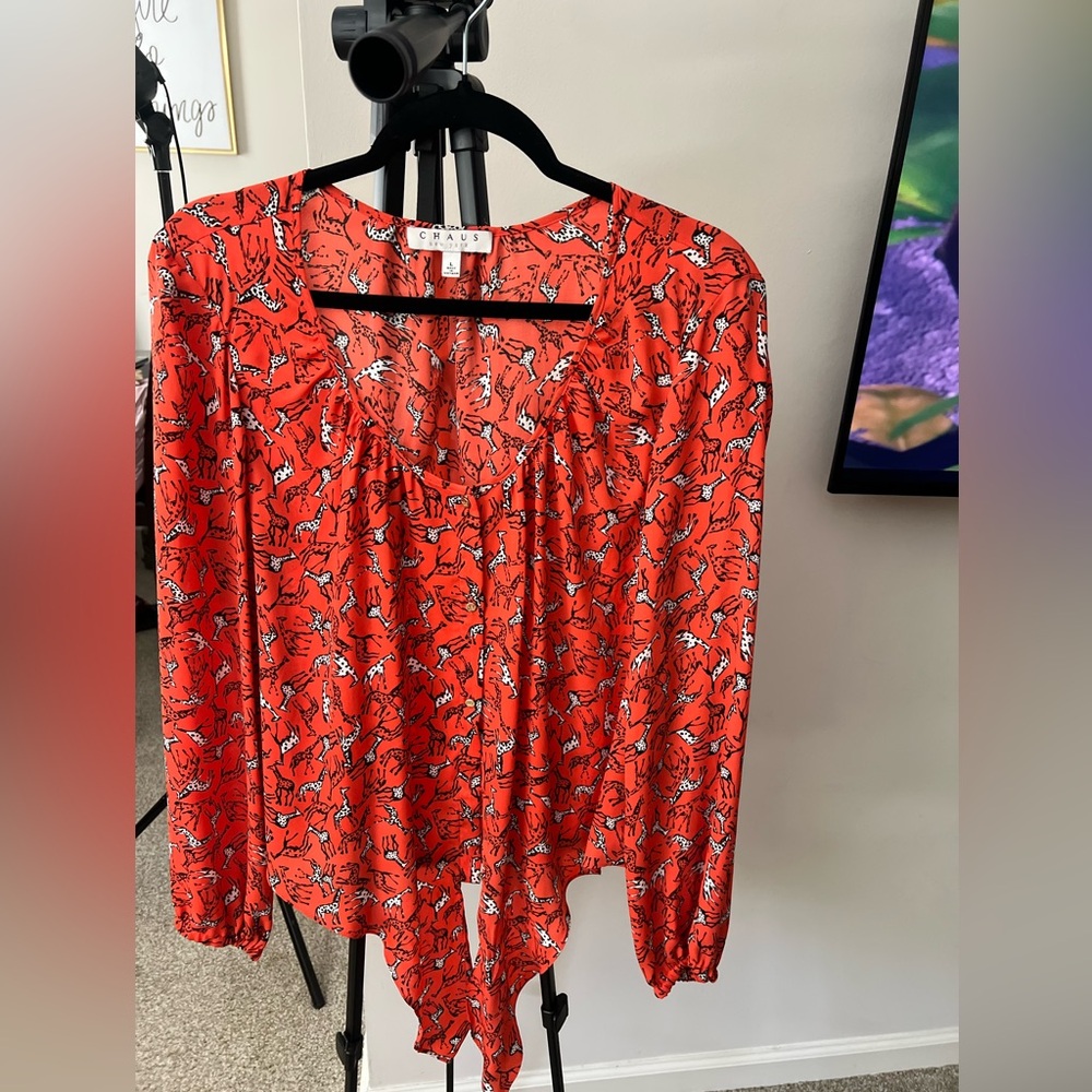 Orange Blouse